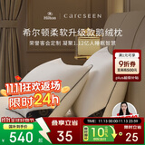 康尔馨枕芯 希尔顿100s五星级酒店羽绒枕A类95%白鹅绒枕头 单只 74*48cm