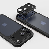 balueus适用iPhone17ProMax手机壳苹果17Pro保护套17磨砂磁吸镜头全包可拆卸防摔Air外壳2025新款 经典款【黑色】可拆卸镜头-肤感磨砂手感 iPhone 17 Pro Max
