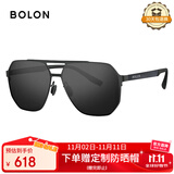 暴龙眼镜25新款偏光飞行方框太阳镜开车驾驶墨镜男BL8127 D11