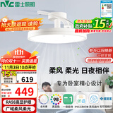 雷士（NVC）LED照明枕边风风扇灯北欧餐厅卧室三防一体1级能效42寸48瓦包安装