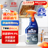 威猛先生（Mr Muscle）油污清洁剂  油烟机净油泡泡650g小青柠香G14净油因子 高效3合1 