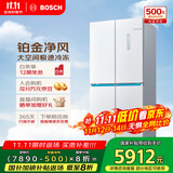 博世（BOSCH）【云朵白全域智净M8·轻享版】550升 风冷无霜冰箱 风路双循环 十字门冰箱BCD-550W(K5C821E23C)