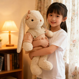 赟娅小兔子玩偶抱枕儿童安抚抱睡毛绒公仔布娃娃女孩女朋友生日礼物 米白色 50厘米