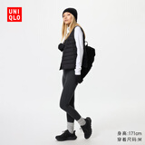 优衣库女装HEATTECH紧身裤内里绒面打底裤加绒鲨鱼暖裤新款479696 09 黑色 XL /165/76A