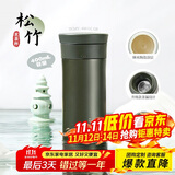 膳魔师（THERMOS）保温杯400ml男女陶瓷内胆泡茶咖啡水杯子学生生日礼物TCMV松竹