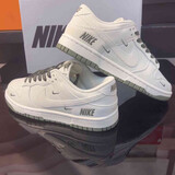 ANTCITY 202026新款百搭潮鞋白黑三钩休闲百搭男女运动校园板鞋 米白绿勾 43