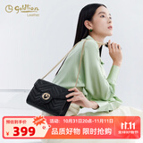 金利来女包单肩包休闲时尚通勤小方包链条斜挎包送妈妈女朋友礼物 【升级版】黑色