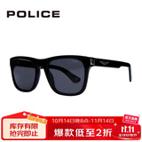 POLICE全框男款SPLE37N太阳镜潮搭开车防晒防紫外线墨镜56700P亮黑色