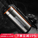万象（WANXIANG） 高档保温壶户外大容量316不锈钢内胆暖壶带包提手便携旅行壶水壶 Q19-钛银橙 1800ml