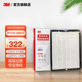 3M空气净化器除甲醛去烟味PM2.5颗粒家用数显KJEA4185 KJEA4186 KJEA4187 KJEA4188替换滤网滤芯CBG MFAF418-1静电滤网
