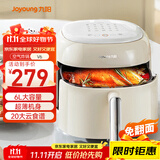 九阳（Joyoung）空气炸锅家用 智能 免翻面6L大容量多功能 超薄 高端触控屏 蒸烤一体机无油煎炸KL60-V6
