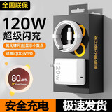 vivo原装vivo充电器120W超级快充Type-C6A线iQOO/Reno系列充电头套装 120W闪充头+1.5米闪充线双C口 国家3C安全认证
