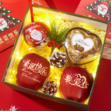 勇者无惧平安果 圣诞节礼物平安夜苹果定制创意高端礼盒送女生平安夜礼物 圣诞双果组合套餐(送女生女友)