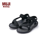 无印良品 MUJI 男女通用 布带凉鞋（男士/女士）男式女式 无性别 EKB11A4S 黑色 280mm  /XXL/46码(3.0)