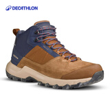 迪卡侬徒步鞋男鞋户外休闲登山鞋男女防水防滑中帮春秋运动鞋鞋子 MH500 褐色-中帮-男款 40