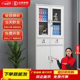 达将文件柜铁皮柜储物柜抽屉柜钢制办公柜资料柜玻璃柜档案柜凭证柜 二斗器文件柜 0.5mm