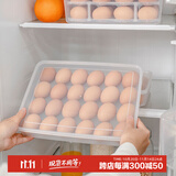 爱丽思（IRIS）鸡蛋盒冰箱鸡蛋收纳盒家用鸡蛋储物盒冰箱保鲜盒厨房蛋架托装丝 【2个装】单层（可装48枚）