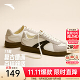 安踏TT鞋丨王一博同款德训鞋男女情侣款冬季休闲板鞋运动鞋休闲薄底鞋 【男款TT】白/一度灰/基础黑-5 43 （建议拍大半码）