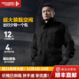 龙牙四代特战夹克风衣战术外套男中长款春秋冬季户外防风 极夜黑 L 180/100A 重165-180