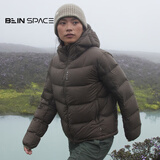 BEIN SPACE 冬季新品95白鹅绒800FP轻量保暖防风面包服羽绒服J096 松鳞棕 M