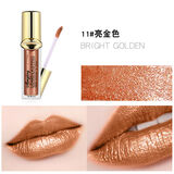死亡芭比粉口红唇彩亮晶晶闪亮亮片唇釉玫紫色唇蜜珠光带 11亮金色