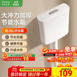 日丰水箱冲便器蹲厕所冲便器水箱大冲力易清洁节能双按键耐用水箱w01