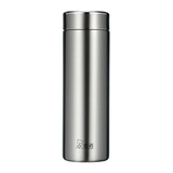 希诺（heenoor）保温杯316L不锈钢水杯男高档商务车载泡茶杯子XN-9606本色 480mL