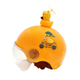 淮夏儿童头盔3C安全帽男孩女孩3-16岁可爱宝宝小孩学生电动车头盔四季 新款小鸭子2-7岁+小黄鸭 均码