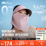 蕉下（beneunder）遮阳帽防晒帽女磁吸防晒面罩口罩太阳帽子男登山帽AS721紫