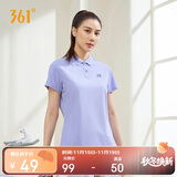 361°短袖女春夏季运动t恤速干衣polo衫跑步健身休闲瑜伽662424130H-6