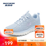 斯凯奇男女鞋跑步鞋旅游鞋透气运动妈妈舒适健步鞋