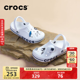 卡骆驰洞洞鞋贝雅卡骆班轻便耐磨一脚蹬休闲鞋|205089 白/深蓝-126 40 (250mm)