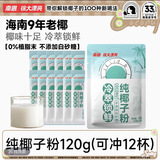 南国纯椰子粉120g(12包) 海南特产椰汁粉 生椰咖啡伴侣 早餐椰奶粉