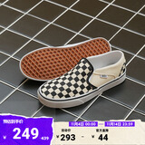 VANS范斯官方 Asher黑白棋盘格夏日一脚蹬女鞋帆布鞋 黑白棋盘格(男款) 39