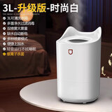 DIKTT德国加湿器家用卧室空气净化器一体机鼻炎专用加水4L大容量便携式小型宿舍卧室办公室客厅床头空气 【升级版3L白色】银离子杀菌-纳米级双喷 200mL/h 【母婴可用】