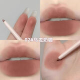 2025新款双头唇线笔勾勒嘟嘟唇晕染防水哑光口红笔卧蚕笔下至 02乌龙奶咖