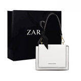 扎卡丹（ZAKATAN）七夕节情人礼物送女友女包新款宽肩带斜挎包小方包手提ck风女包 白色