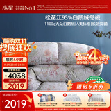 水星家纺羽绒被95%白鹅绒被子冬季加厚冬被芯双人羽绒被220cm×240cm