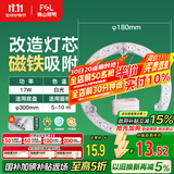 FSL佛山照明led灯盘灯具吸顶灯灯芯灯条替换灯盘白光17W 芯意
