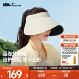蕉下（beneunder）防晒帽遮阳帽女夏季可折叠蛋卷帽大帽檐防紫外线防晒户外登山 【升级款】高岭白