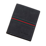 学生钱包男短款超薄 横款青少年个性软皮夹 日韩版青年男士钱夹潮 043-2黑色