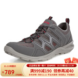 ECCO爱步男鞋 热酷户外网孔透气多功能运动鞋825774黑色保税仓发货 灰色-56586 43