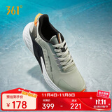 361°运动鞋男秋冬季雨屏防泼水通勤休闲减震慢跑步鞋子男672032222-5