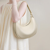 金狐狸（FOXER）女士包包女包大容量腋下包斜挎包单肩包月牙包轻奢女友生日礼物