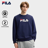 FILA 斐乐官方情侣款套头卫衣秋季休闲宽松针织长袖上衣