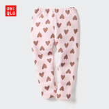 优衣库婴幼儿宝宝摇粒绒紧身裤打底裤可外穿裤子25秋冬新款478433 10 水粉色 90