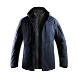 龙牙（Dragon Tooth）【张译同款】龙牙雷神三合一五代冲锋衣男户外防风保暖冬防寒外套 深渊蓝 M 175/96A