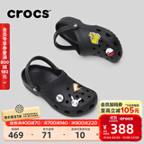 卡骆驰（CROCS）檀健次同款经典洞洞鞋轻便百搭男沙滩鞋包头拖鞋10001 黑色-001 39 (240mm)