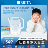 碧然德【新款上市】家用滤水壶 净水壶 Style eco系列 3.5L（冰川蓝）+PRO版滤芯12枚 环保加固包装