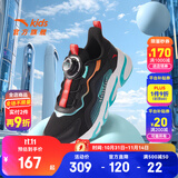 安踏儿童运动鞋男女童跑步鞋秋冬季网革旋钮扣犟弹科技学生赤焰跑鞋 【男密网】黑/荧光水绿5523J-4 34 脚长约21.5cm